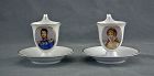 KPM Porcelain Cup Portrait Friedrich Wilhelm III  Queen Louise Prussia