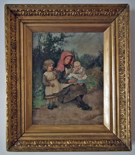 Antique 19th century Scottish Oil Painting Robert McGregor, R.S.A.