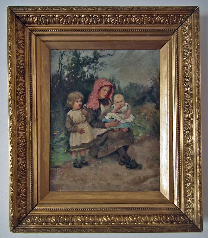 Antique 19th century Scottish Oil Painting Robert McGregor, R.S.A.