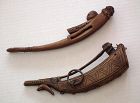 SOLD Antique Islamic Afghan Gun Powder Horn & Sword Sharpener