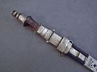 Antique Islamic Tribal Silver Dagger North Africa Tuareg 19th Century