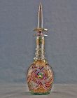 Antique Bohemian Cut Glass Decanter For Middle Eastern Market
