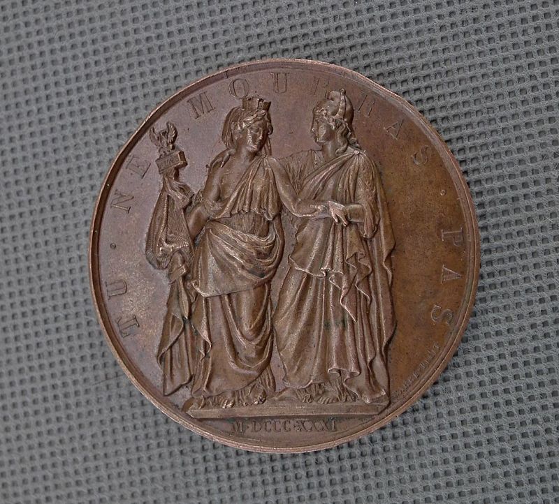 Antique Polish Bronze Medal Poland 1831 November Uprising