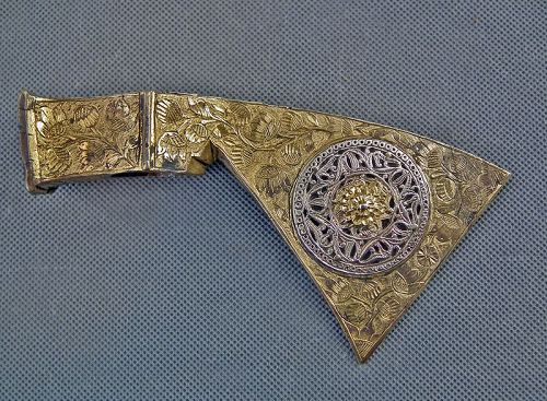 Antique 16th Century Turkish Ottoman Tombak Islamic Axe Balta