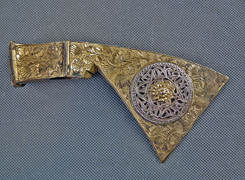 Antique 16th Century Turkish Ottoman Tombak Islamic Axe Balta