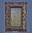 Antique Mother of Pearl Icon Marriage of The Virgin Mary w St Joseph