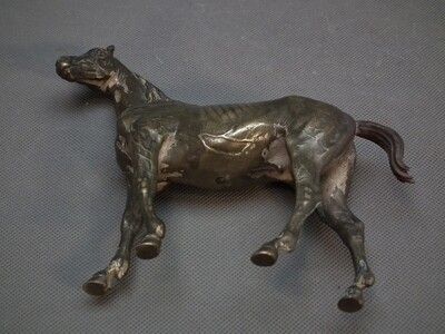 Antique 19th Century Bronze Figure Sculpture of Arabian Horse