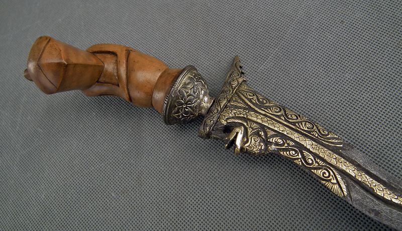 Antique Indonesian Malaysian Malay Sword Dagger Kris Keris