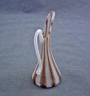 Italian Murano Art Glass Miniature Ewer Vase  Mid-Century Venini