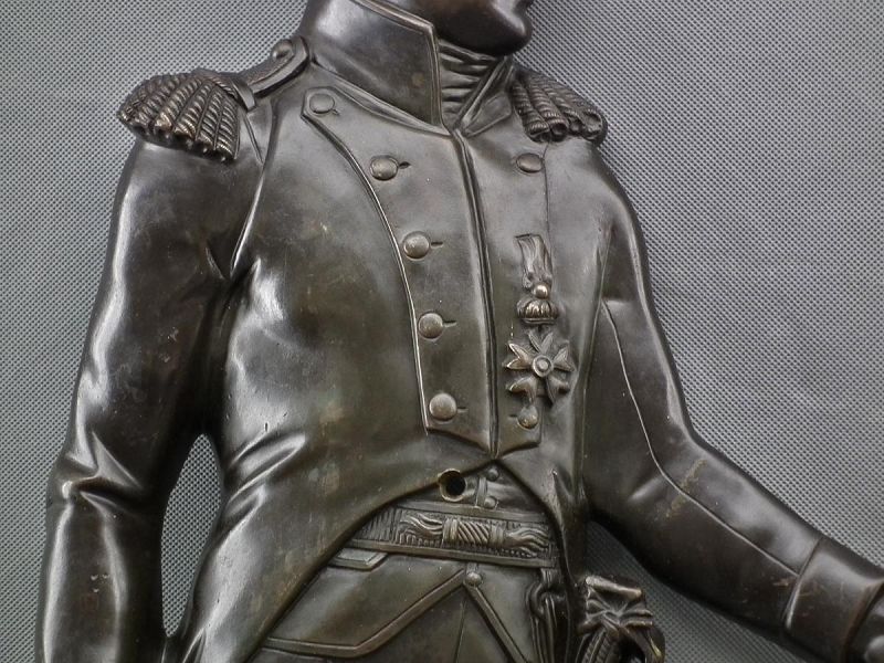 Antique Bronze Sculpture Napoleon Bonaparte Presenting Legion Of Honor