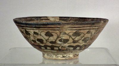 Antique Medieval Islamic Mamluk Ceramic Bowl Syria Egypt 14th -15th C