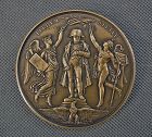 French Bronze Medal King Louis Philippe I 1833 Restoration Of The Stat