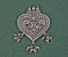 Antique Indian Silver Amulet Talisman Pendant Patri India 19th Century