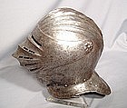 Antique 16th Century (circa 1510) Maximilian Fluted Close Helmet