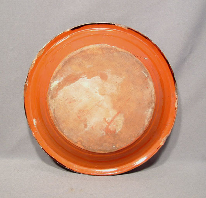 ANTIQUE EUROPEAN CERAMIC DISH, 18TH CENTURY