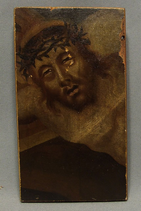 Antique Painting Head of Christ, 18th century
