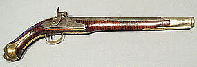 Antique American Trade Gun Pistol, 18th century