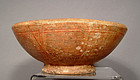 Ancient Ceramic Pre Columbian Mayan Polychrome Bowl