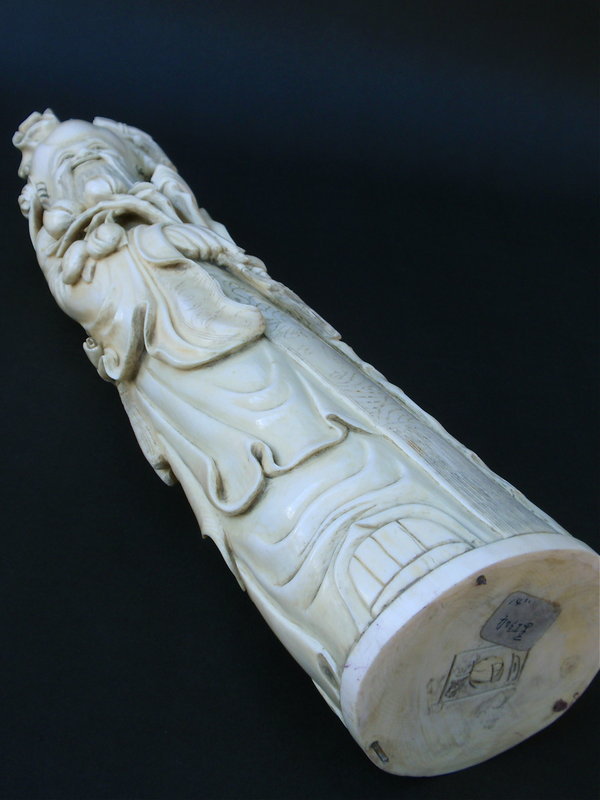 Chinese Ivory carved figure Shou Lao Longevity c.1900