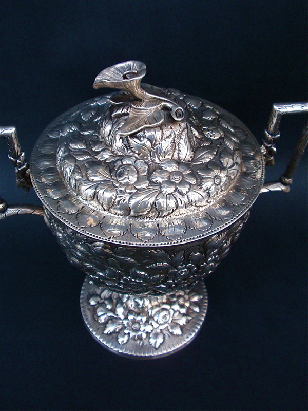 S Kirk &amp; Sons American Sterling Repousse Covered Urn