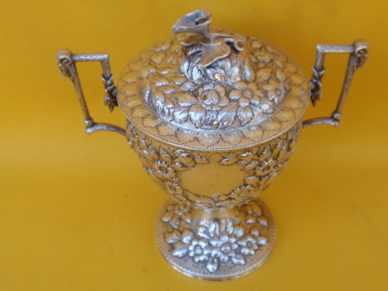S Kirk &amp; Sons American Sterling Repousse Covered Urn