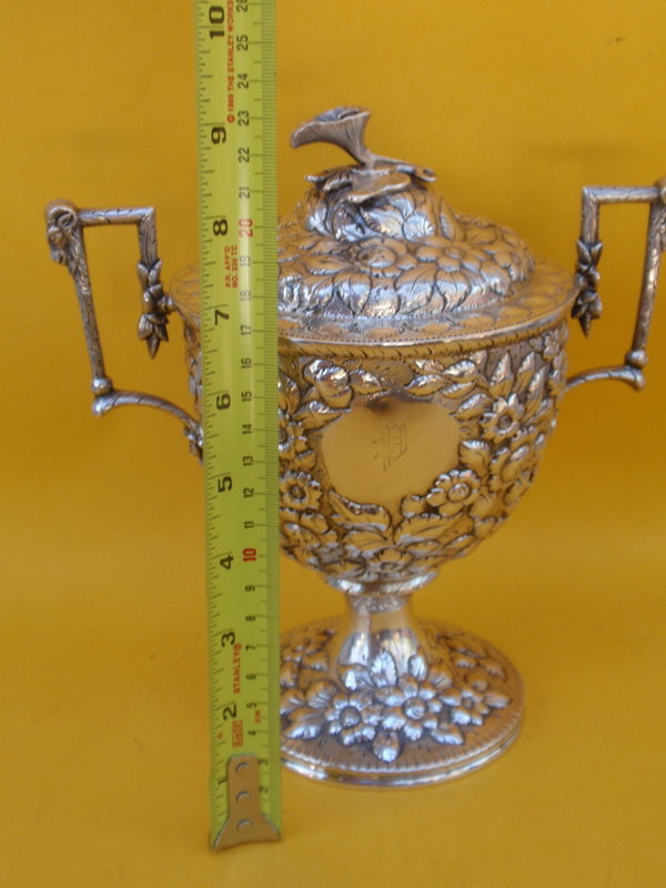 S Kirk &amp; Sons American Sterling Repousse Covered Urn