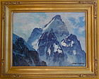 California Impressionist Mt. Landscape Leland Curtis