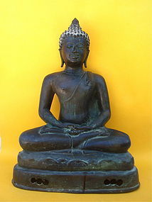 Bronze Antique Buddha South east asian c.1880