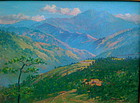 Hawaiian Landscape original oil  David H. Hitchcock