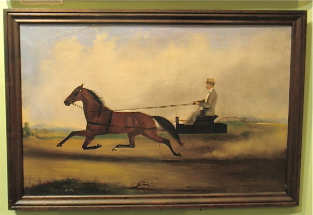 Trotter Horse gentleman and wagon Van Zandt 1872