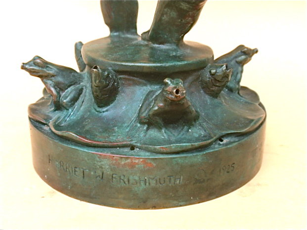 Harriet Frishmuth bronze fountain &quot;Playdays&quot; 1925