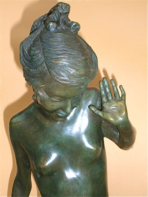 Harriet Frishmuth bronze fountain &quot;Playdays&quot; 1925