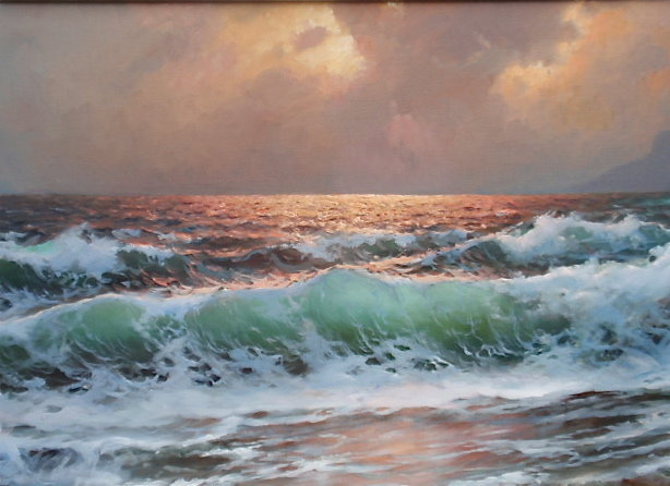 Alexander Dzigurski California Impressionist seascape