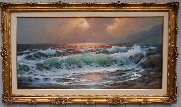 Alexander Dzigurski California Impressionist seascape