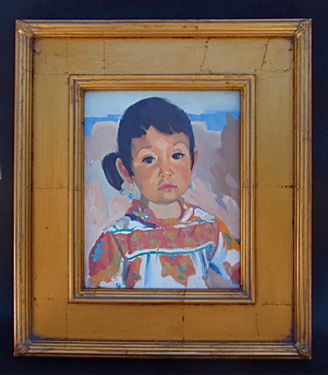 Portrait Navajo Girl Drake Seaman Western Art