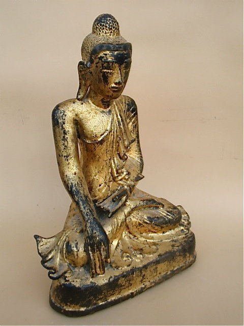 Antique bronze Buddha Burma Mandalay 17th cent