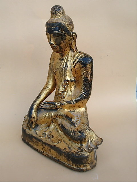 Antique bronze Buddha Burma Mandalay 17th cent