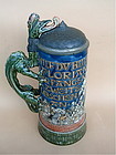 Antique Mettlach Beer stein St Florian #1786