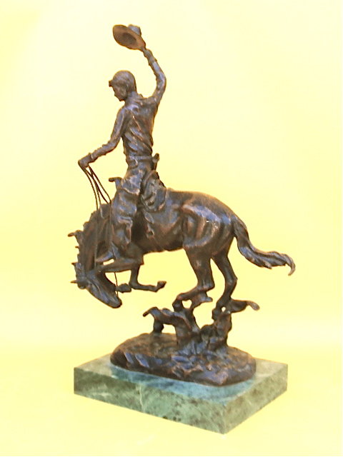 Carl Kauba western art bronze Bronco buster