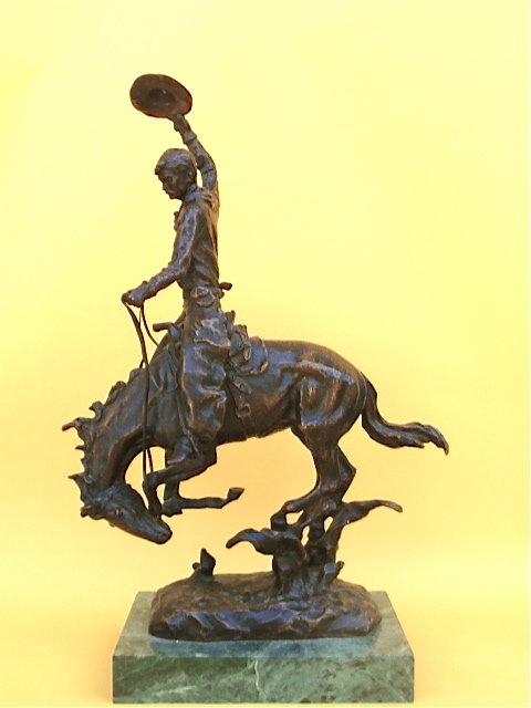 Carl Kauba western art bronze Bronco buster