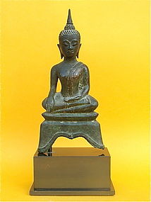 Antique Bronze Buddha Thailand c.1600