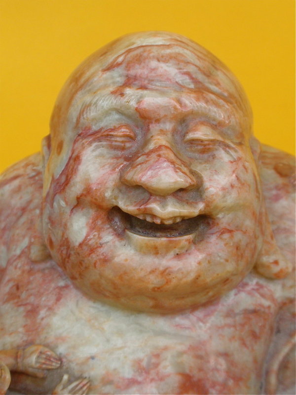 Chinese Buddha hotei shoushan stone carving