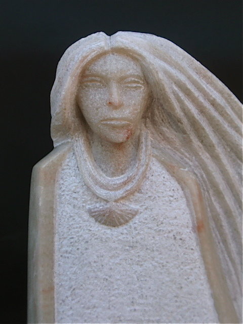 Cliff Fragua spirt woman modernist sculpture Indian art
