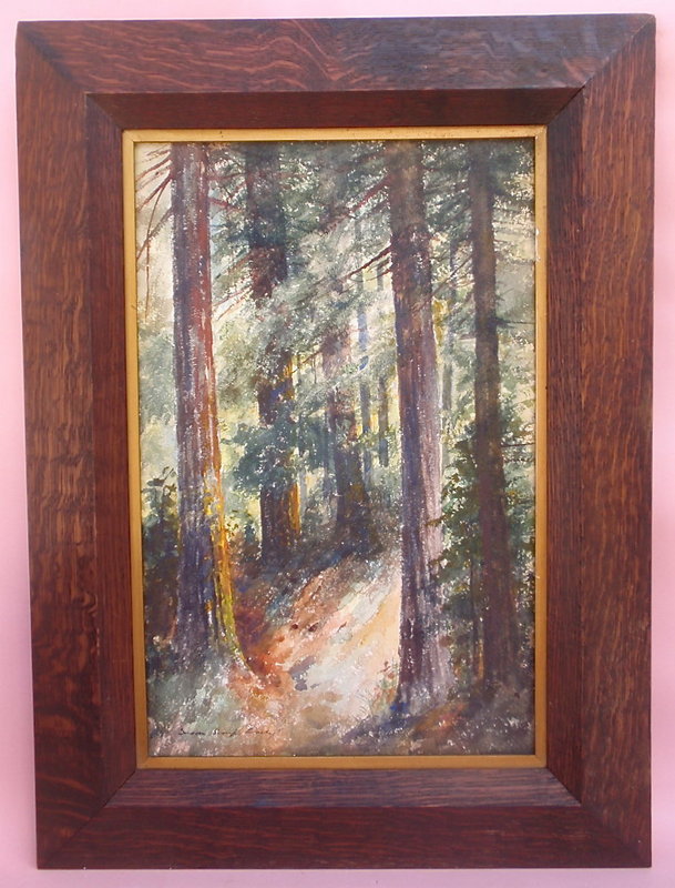 California Redwoods Susan S. Loosley arts crafts c.1900