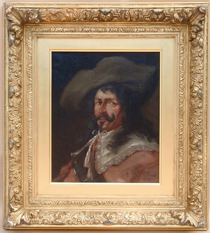 Henry Raschen oil portrait Cavalier Gent 1901