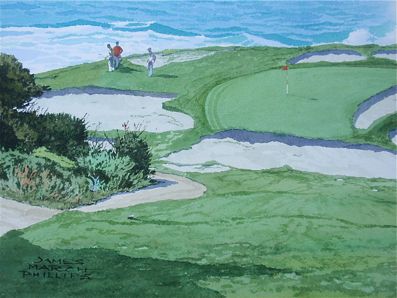 Pebble Beach Golf Course 7th hole James March Phillips