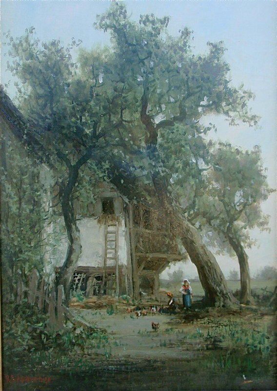 Ransome Holdredge French farm house landscape