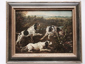 Jean Baptiste Oudry Hunting Dogs 1730 original oils