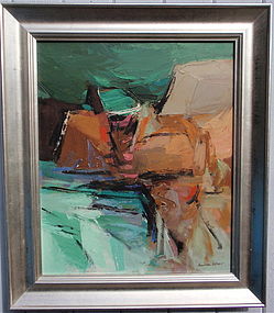 Alexander Nepote abstract modernist oil painting