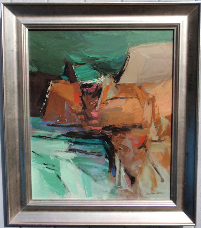 Alexander Nepote abstract modernist oil painting